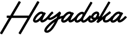 preview image of the Hayadoka font