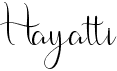 preview image of the Hayatti font