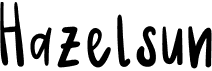 preview image of the Hazelsun font