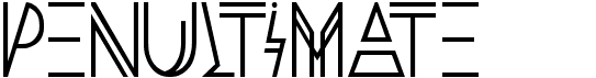preview image of the HBM Penultimate font