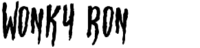preview image of the HBM Wonky Ron font