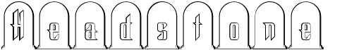 preview image of the Headstone font