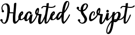 preview image of the Hearted Script font