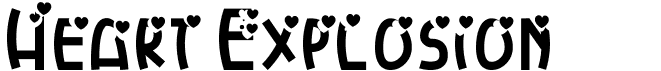 preview image of the Heart Explosion font