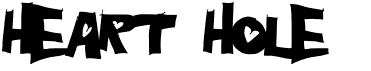 preview image of the Heart Hole font