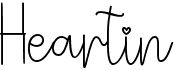 preview image of the Heartin font