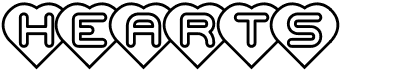 preview image of the Hearts BRK font