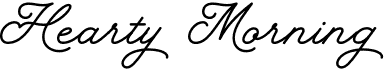 preview image of the Hearty Morning font