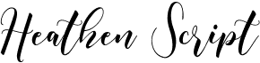 preview image of the Heathen Script font