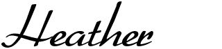 preview image of the Heather font