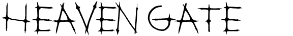 preview image of the Heaven Gate font