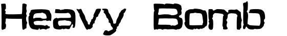 preview image of the Heavy Bomb font