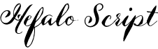 preview image of the Hefalo Script font