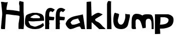 preview image of the Heffaklump font