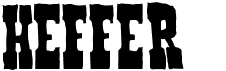 preview image of the Heffer font