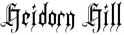 preview image of the Heidorn Hill font