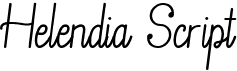 preview image of the Helendia Script font