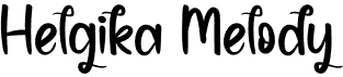 preview image of the Helgika Melody font