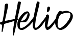 preview image of the Helio font