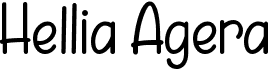preview image of the Hellia Agera font