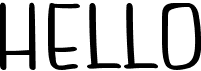 preview image of the Hello font