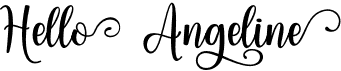 preview image of the Hello Angeline font