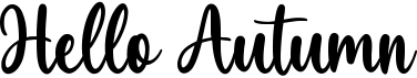 preview image of the Hello Autumn font