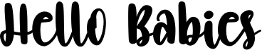 preview image of the Hello Babies font