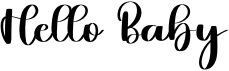 preview image of the Hello Baby font