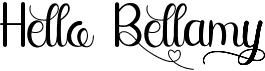 preview image of the Hello Bellamy font