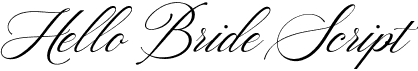 preview image of the Hello Bride Script font