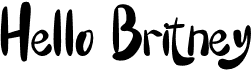 preview image of the Hello Britney font