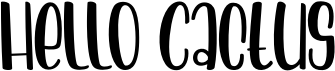 preview image of the Hello Cactus font