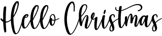 preview image of the Hello Christmas font