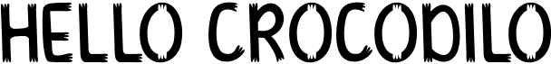 preview image of the Hello Crocodilo font