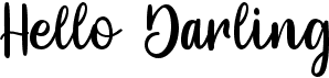 preview image of the Hello Darling font
