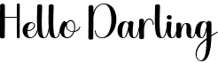 preview image of the Hello Darling font