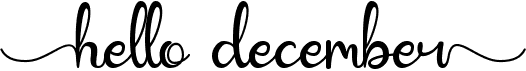 preview image of the Hello December font