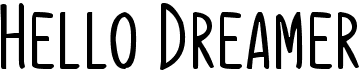 preview image of the Hello Dreamer font