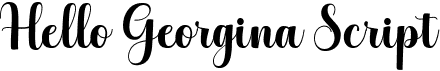 preview image of the Hello Georgina Script font