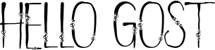 preview image of the Hello Gost font