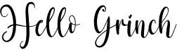 preview image of the Hello Grinch font