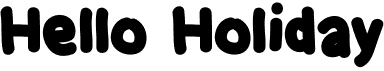 preview image of the Hello Holiday font