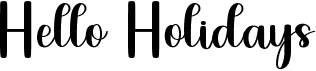 preview image of the Hello Holidays font