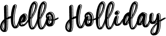 preview image of the Hello Holliday font