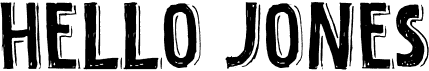 preview image of the Hello Jones font