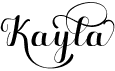 preview image of the Hello Kayla font