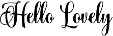 preview image of the Hello Lovely font