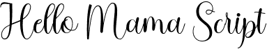 preview image of the Hello Mama Script font