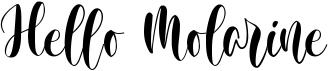 preview image of the Hello Molarine font